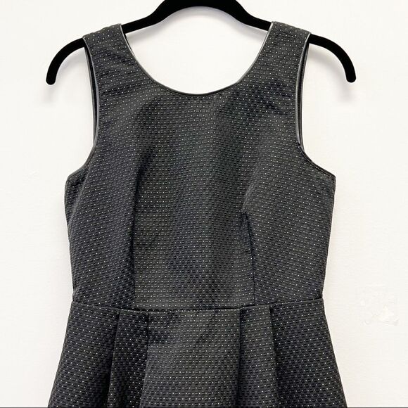 Madewell Lowlight Black & Gold Shimmer Dot Dress Size 2 - Picture 4 of 14